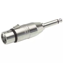 Female XLR to Male 6.35 mm Mono Jack Adapter