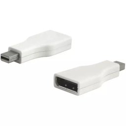 Male Mini Displayport (Thunderbolt) to Standard Displayport Female Adapter