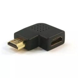 HDMI Port Saver RIGHT ANGLE 270 Degree - HDMI Male to Female Adapter - Vertical Flat Right