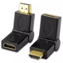 HDMI Port Saver Male to Female HDMI Adapter Swiveling Type