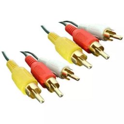 1.5 Meter 3 RCA AV Male to 3 RCA Male Cable (Stereo / Composite Video Connections)