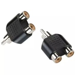 RCA Audio / Video Splitter Adapter - Y Splitter - RCA Male to 2 RCA Female