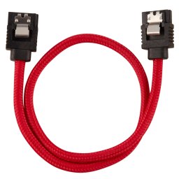 Corsair Premium Sleeved SATA 6Gbps 30cm Cable Red