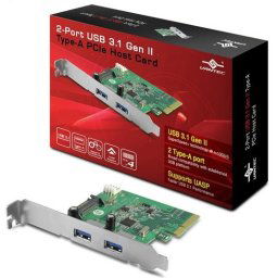 Vantec ugt-PC370A 2-Port USB 3.1 Gen II Type-A PCIe Host Card