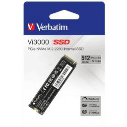 Verbatim VI3000 512GB M.2 2280 PCI-e Gen3 x4 NVMe Solid State Drive