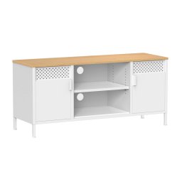 Songmics TV Stand Cabinet, Oak White