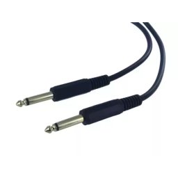 8 Meter 6.35mm Male Mono Jack to 6.35mm Male Mono Jack Microphone / Guitar Cable