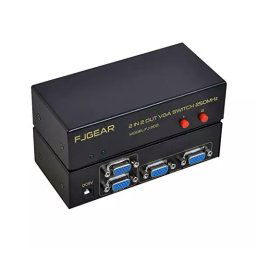2x2 (2 inputs, 2 outputs) Active / Powered VGA Splitter & Switch Combo