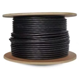 100 Meter Roll CAT6 FTP CCA Gigabit Outdoor Networking Cable Screened Network Cable, UV Protected Black