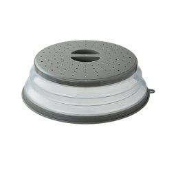 CheffyThings Collapsible Microwave Food Cover Grey