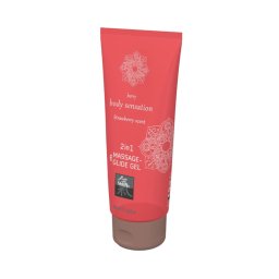 Shiatsu 2in1 Massage & Glide Gel - Strawberry