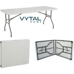 Vytal Foldable Rectangle Trestle Table 1.8 Metres 8 Seater