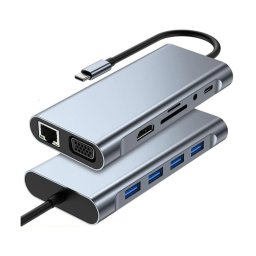 USB Type C 11 in 1 Dock