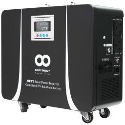 Kool Energy KL-1000W 1kW Portable Lithium Pure Sine Wave Inverter - 25.6V 50Ah with 840W MPPT