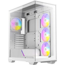 Antec C3 ARGB ATX Mid-Tower Gaming Chassis - White