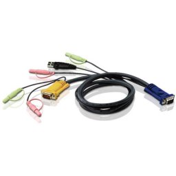 Aten 1.8m USB KVM cable with 3 in 1 SPHD and audio