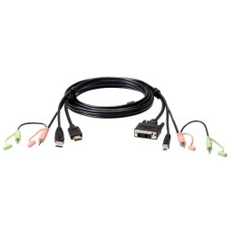 Aten 2L-7D02DH 1.8M USB HDMI to DVI-D KVM Cable with Audio