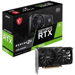 MSI Geforce RTX 3050 Ventus 2X OC 6GB GDDR6 PCI-e 4.0 x16 Graphics card, DP, HDMI