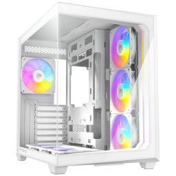 Antec C5 ARGB ATX Dual Mid Tower Gaming Chassis - White