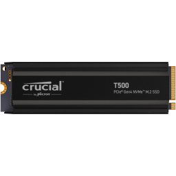 Crucial T500 1TB M.2 2280 PCI-e 4.0 NVMe Gen4 Solid State Drive with heatsink