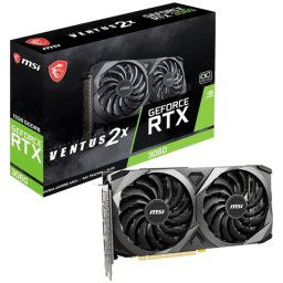 MSI nVidia Geforce RTX 3060 Ventus 2X 12GB OC PCI-e 4.0 x16 Graphics card, DP, HDMI
