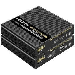 Lenkeng 4K @ 60Hz HDR KVM Kit Extender Over 10G Fibre up to 40km
