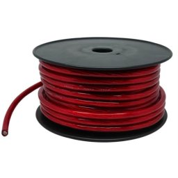 Solarix 25mm2 Battery Power Cable 30 Metre Roll Red