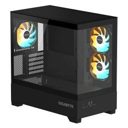 Gigabyte GB-C201P Black ATX Panoramic Case