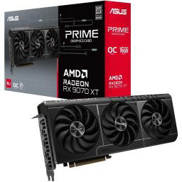 Asus Prime AMD Radeon RX 9070 XT OC Edition 16GB GDDR6 PCI-e 5.0 x16 Graphics card, DP, HDMI