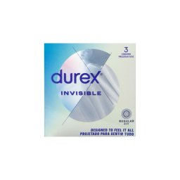Durex Invisible Condoms Regular Fit | 3 Pack
