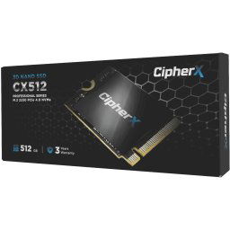 CipherX Pro s Series 512GB M.2 2230 PCI-e 4x4 NVMe Solid State Drive