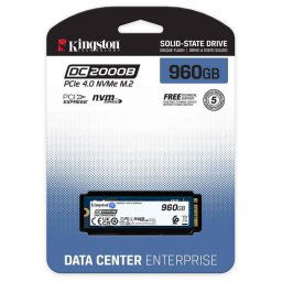 Kingston Data Center SSD SeriesDC2000B 960G PCIe 4.0 M.2 2280 Enterprise Solid State Drive