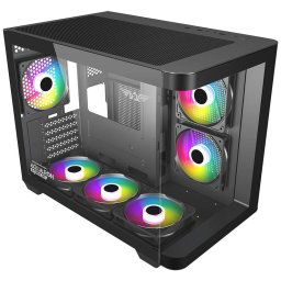 Armaggeddon Aquaron X-Curve 285 MicroATX Gaming Case - Black