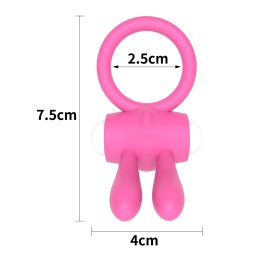 Power Clit Silicone Rabbit Cock Ring Pink | Vibrator