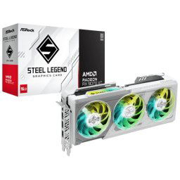 ASRock AMD Radeon RX 9070 XT Steel Legend 16GB GDDR6 256-bit Graphics Card