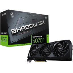 MSI RTX 5070 Ti Shadow 3x OC 16GB PCI-e 5.0 x16 Graphics card, HDMI, DP