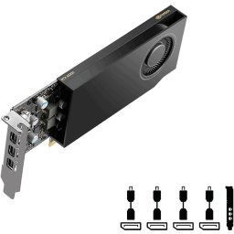 PNY Quadro nVidia RTX A1000 8GB GDDR6 128-bit PCI Express 4.0 x8 Graphics card, DP