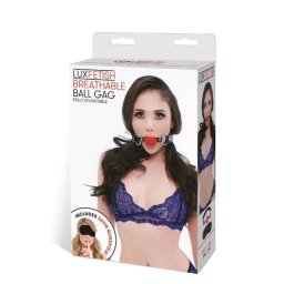 Lux Fetish Breathable Ball Gag - Black