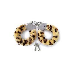 Novelty Toys Fluffy Love Cuffs - Leopard