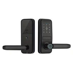 Smart Fingerprint Door Lock Handle with Wifi Control, IC Card and Backup Key Tuya App
