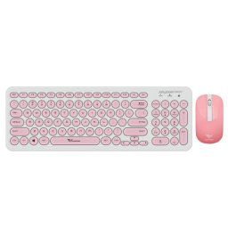 Alcatroz Jellybean U2000 Keyboard and Mouse - White/Peach