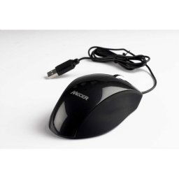 MECER BLACK USB OPTICAL WHEEL MOUSE (1000 DPI).