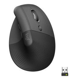Logitech Lift - Wireless Ergonomic Mouse - Graphite