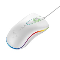 Alcatroz Asic 9 RGB FX Wired USB Mouse - White (2 pack by Valotronics)