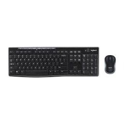Logitech MK270 - Wireless Keyboard and Mouse combo - Black - USB