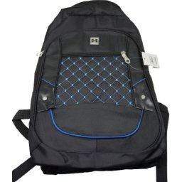 UNIQUE Black 15.6 Inch Laptop Backpack with Blue