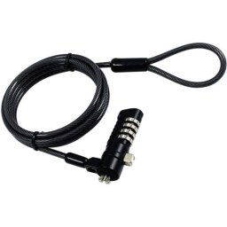 MECER 4-DIAL NOTEBOOK NANO/ T-Bar Compatible CABLE LOCK.