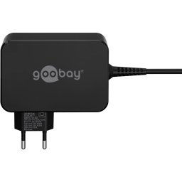 Goobay USB-C 65w Charger for Laptops - Black