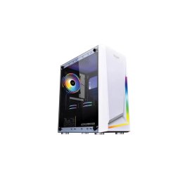 Armaggeddon Nimitz N5 Aurora Micro-ATX Gaming Case (No Fans) - White