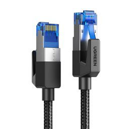 UGREEN Cat8 Nylon Braided Ethernet Cable - 40Gbps with Modular Plugs - 2m (2 pack by Valotronics)